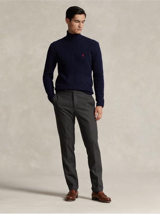 26FW 랄프 로렌 스웨터 710876836 - 005 - 긴팔 풀오버 BSR - 헌터 네이비 - RALPH LAUREN