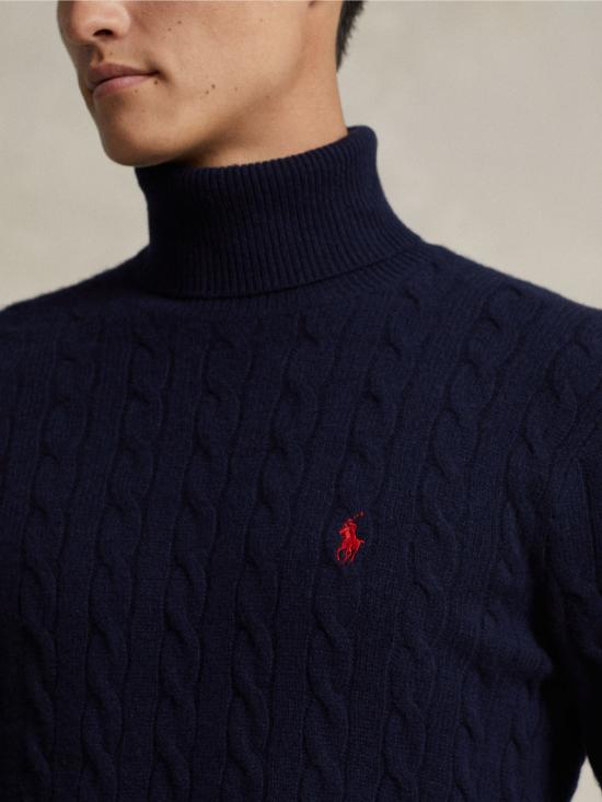 26FW 랄프 로렌 스웨터 710876836 - 005 - 긴팔 풀오버 BSR - 헌터 네이비 - RALPH LAUREN