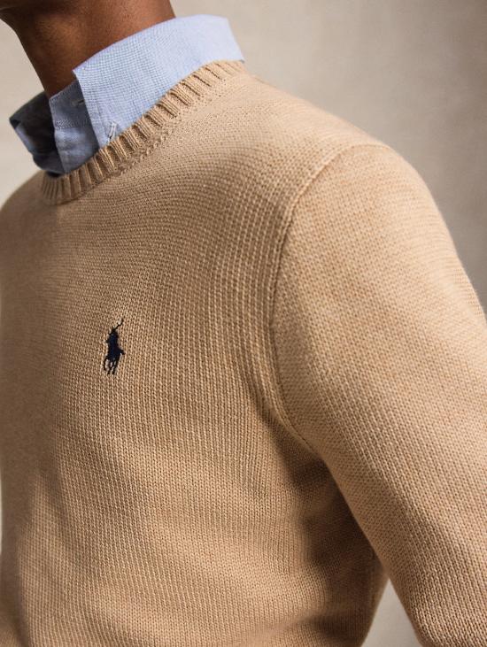 26FW 랄프 로렌 스웨터 코튼 레귤러 카멜로의 말리아 지로콜로 - RALPH LAUREN