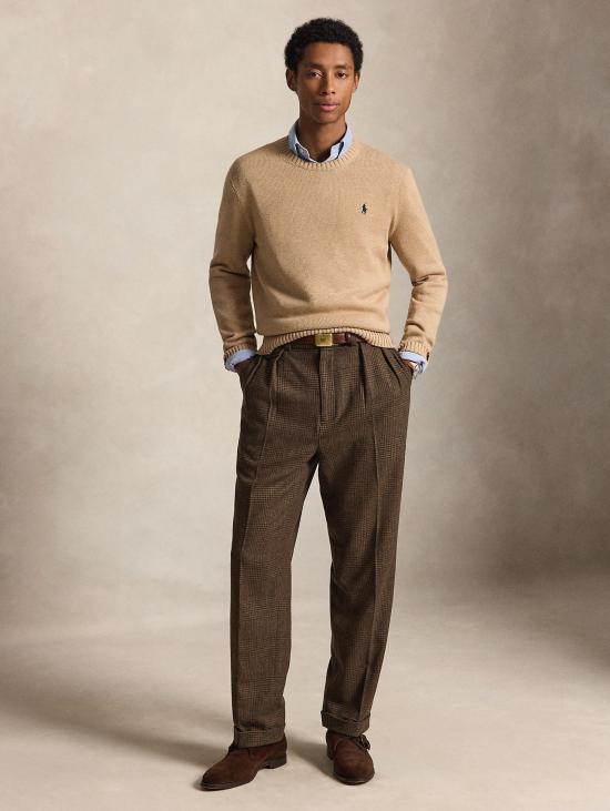 26FW 랄프 로렌 스웨터 코튼 레귤러 카멜로의 말리아 지로콜로 - RALPH LAUREN