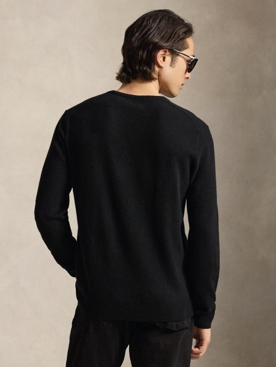 26FW 랄프 로렌 스웨터 Maglia Girocollo in Lana Nero - RALPH LAUREN