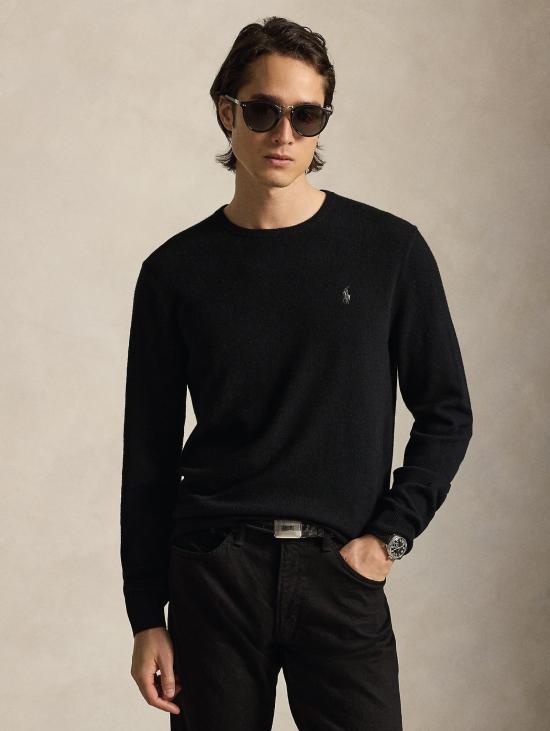26FW 랄프 로렌 스웨터 Maglia Girocollo in Lana Nero