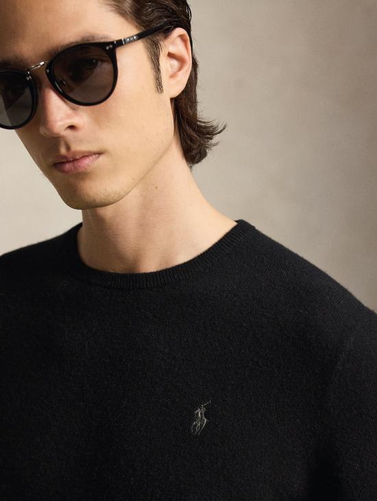 26FW 랄프 로렌 스웨터 Maglia Girocollo in Lana Nero - RALPH LAUREN