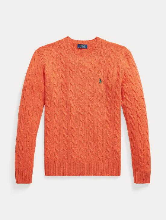 26FW 랄프 로렌 스웨터 미스토 캐시미어 아란시오네 소재의 Maglia Girocollo - RALPH LAUREN