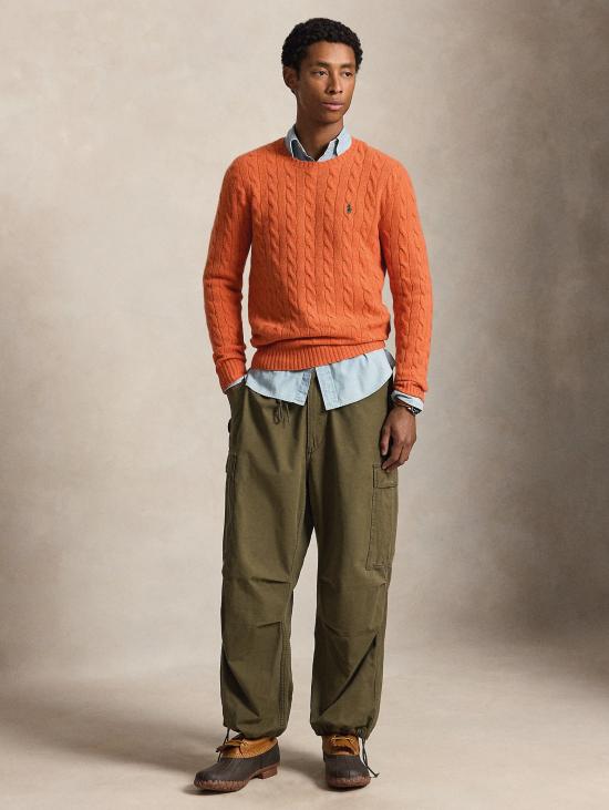 26FW 랄프 로렌 스웨터 미스토 캐시미어 아란시오네 소재의 Maglia Girocollo - RALPH LAUREN