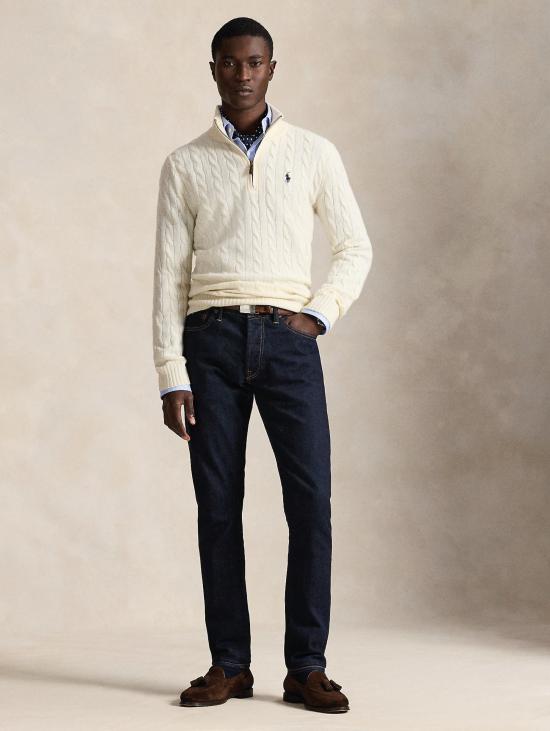 26FW 랄프 로렌 스웨터 말리아 메자 지프 어 트레체 크레마 - RALPH LAUREN