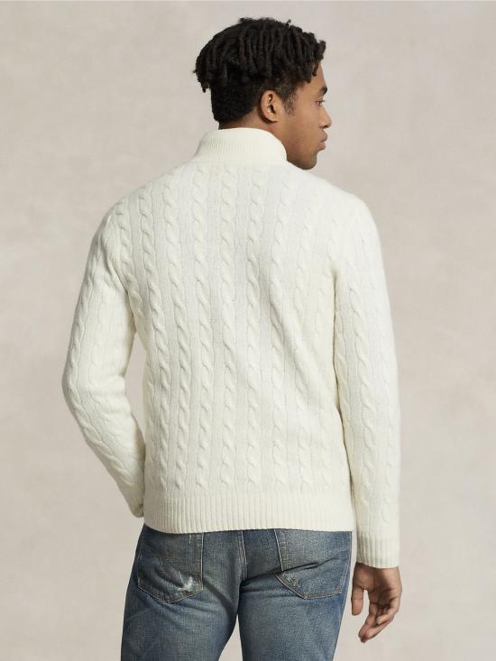 26FW 랄프 로렌 스웨터 말리아 메자 지프 어 트레체 크레마 - RALPH LAUREN