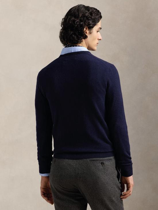 26FW 랄프 로렌 스웨터 라나 블루 색상의 마글리아 지로콜로 - RALPH LAUREN