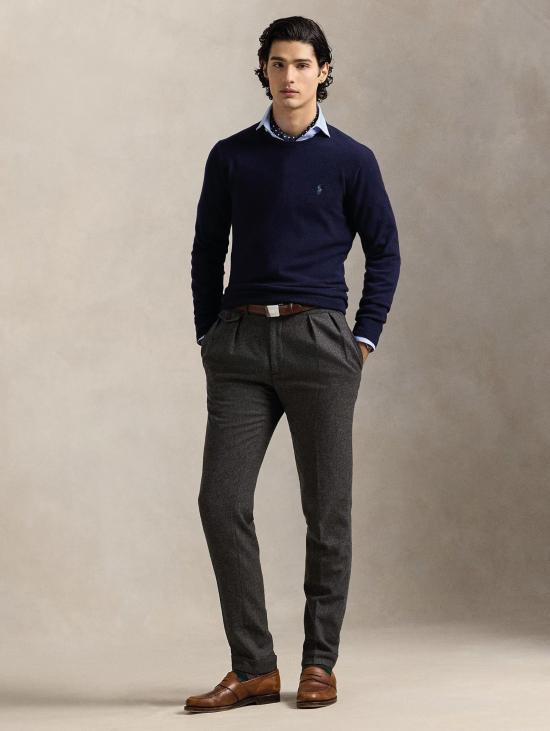 26FW 랄프 로렌 스웨터 라나 블루 색상의 마글리아 지로콜로 - RALPH LAUREN