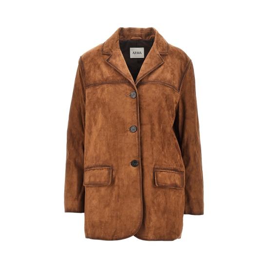 26FW 아르마 가죽 자켓 006L26603502 Brown