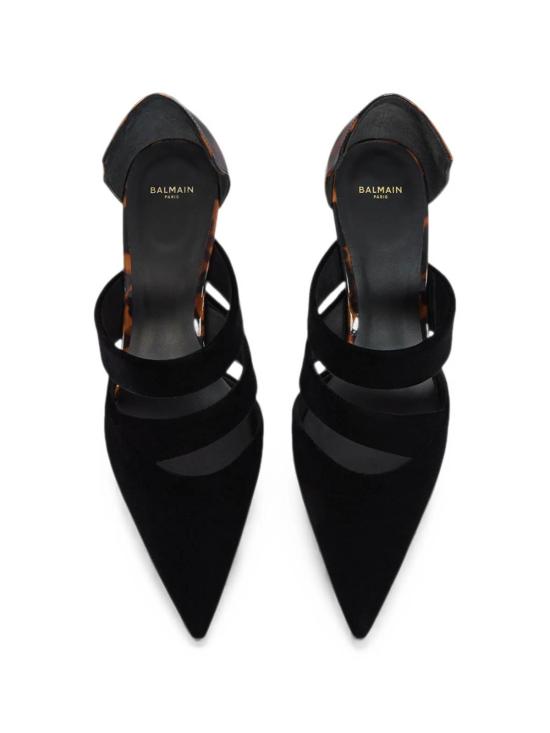 26FW 발망 힐/펌프스 HN0UA302TNVAEKS BLACK - BALMAIN