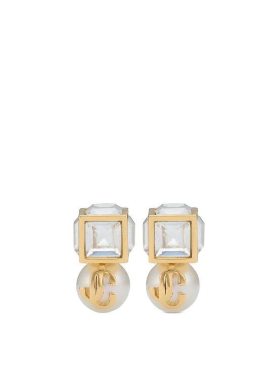 26FW 지미추 이어링 JCPEARLCUBEFTAGOWCR GOLD