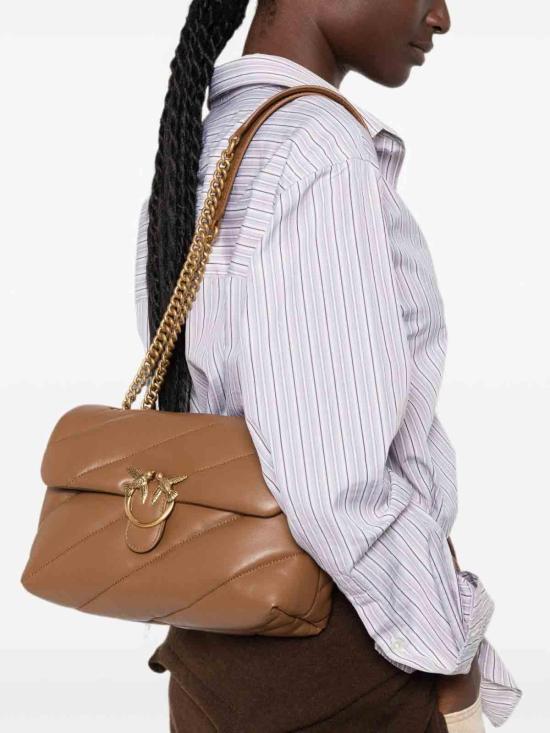 26FW 핑코 크로스백 107616A0F2M37Q BROWN - PINKO