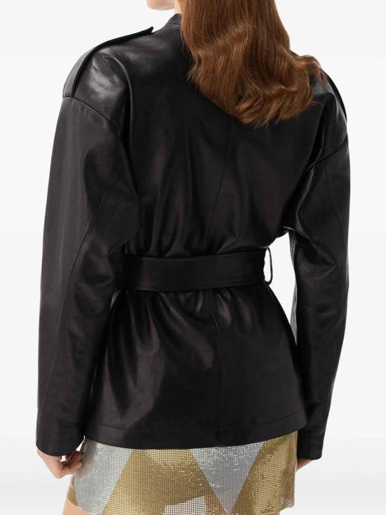 26FW 베르사체 가죽 자켓 1A1888710263331B000 BLACK - VERSACE