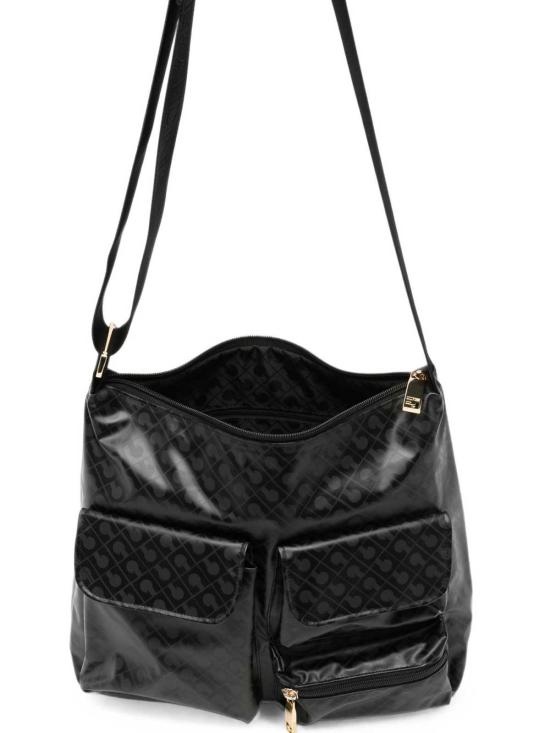 26FW 게라르디니 토트백 GH0332MEDIUMPOCKETSATCHELEXCALIBUR BLACK - GHERARDINI