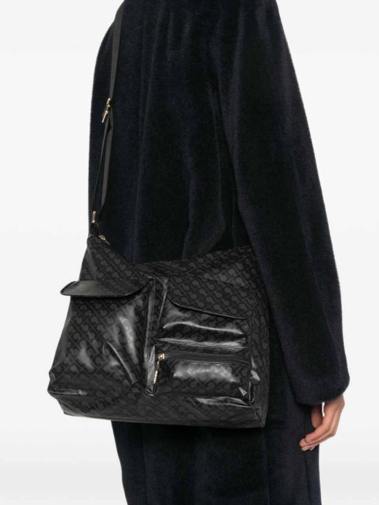 26FW 게라르디니 토트백 GH0332MEDIUMPOCKETSATCHELEXCALIBUR BLACK - GHERARDINI