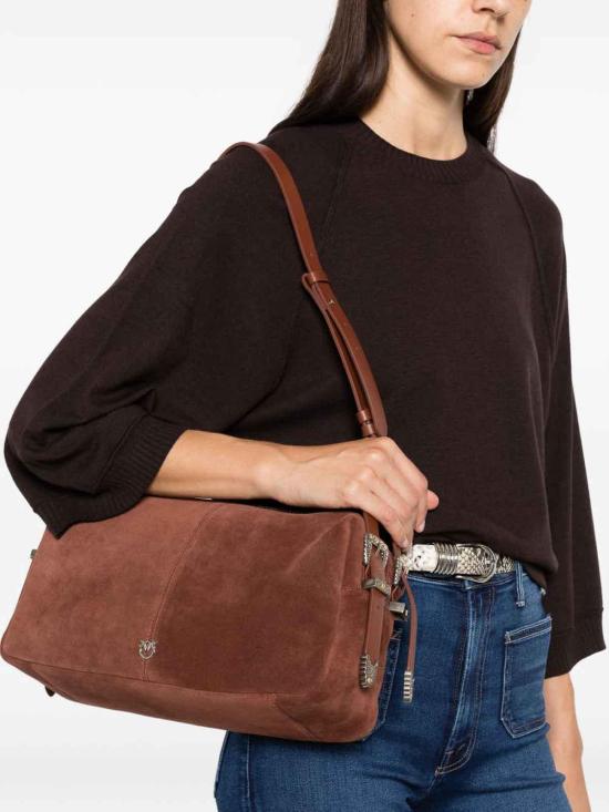 26FW 핑코 토트백 106676A0F624L88O BROWN - PINKO