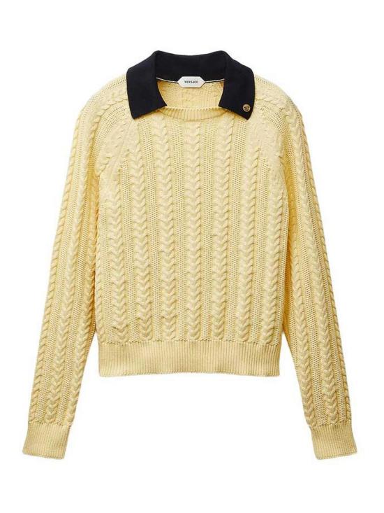 26FW 베르사체 터틀넥 1A1833210257341YA20 YELLOW