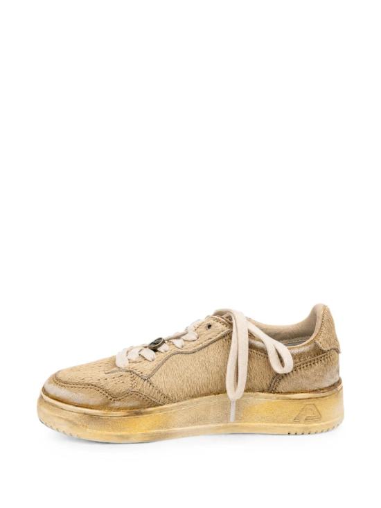 26FW 오트리 슈퍼 빈티지 메달리스트 로우 레더 스니커즈 AVLWP101 BEIGE - AUTRY