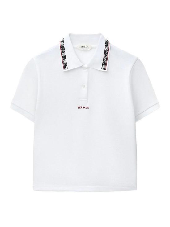 26FW 베르사체 폴로 티셔츠 1A1868810259671W000 WHITE