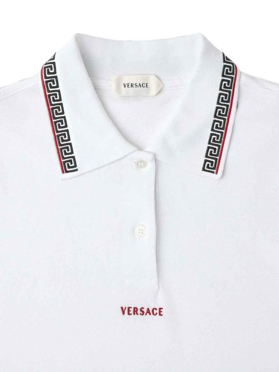 26FW 베르사체 폴로 티셔츠 1A1868810259671W000 WHITE - VERSACE