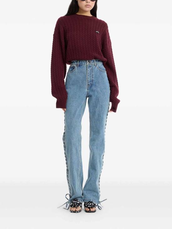 26FW 로테이트 바이 크리스텐슨 탑 116437741741 DARK RED - ROTATE BY BIRGERCHRISTENSEN