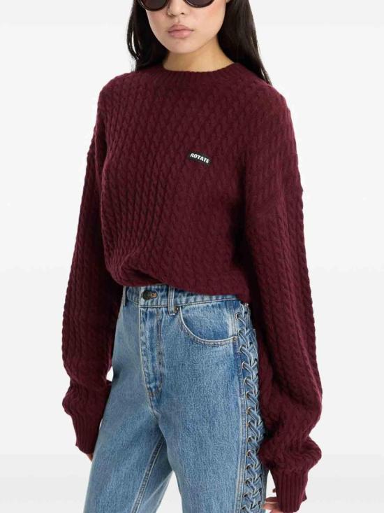 26FW 로테이트 바이 크리스텐슨 탑 116437741741 DARK RED - ROTATE BY BIRGERCHRISTENSEN