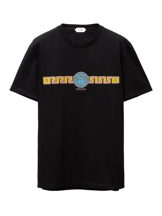 26FW 베르사체 반팔 티셔츠 1A1931110264521B000 BLACK