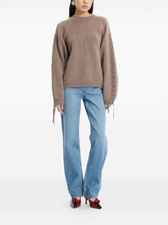 26FW 로테이트 바이 크리스텐슨 탑 11474110781078 BROWN - ROTATE BY BIRGERCHRISTENSEN