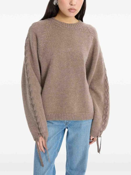 26FW 로테이트 바이 크리스텐슨 탑 11474110781078 BROWN - ROTATE BY BIRGERCHRISTENSEN