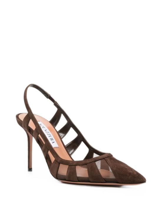 26FW 아쿠아주라 샌들 SEEMIDP0SFEESPESPRE BROWN - AQUAZZURA