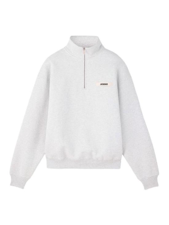 26FW 자크뮈스 하프 집업 스웨트 셔츠 SSM00313AJ00174951 GREY