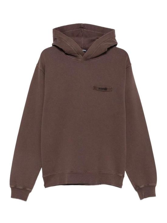 26FW 자크뮈스 그로그랭 후드 티셔츠 HOM00247AJ00126850 BROWN