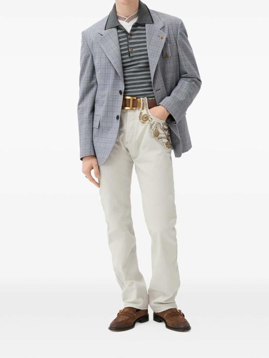26FW 베르사체 스트레이트 팬츠 1A1865110259031DB80 GREY - VERSACE