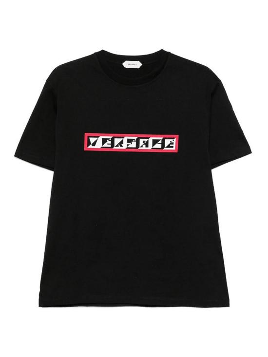 26FW 베르사체 반팔 티셔츠 1A1924310269691B000 BLACK