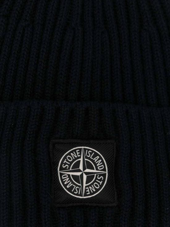 26FW 스톤 아일랜드 풀 립 RWS 컴퍼스 로고 패치 울 비니 L2S15N100002S00C3V0020 BLUE - STONE ISLAND