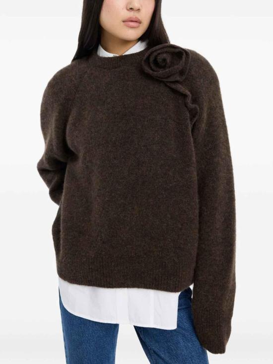 26FW 로테이트 바이 크리스텐슨 탑 11666116671667 BROWN - ROTATE BY BIRGERCHRISTENSEN