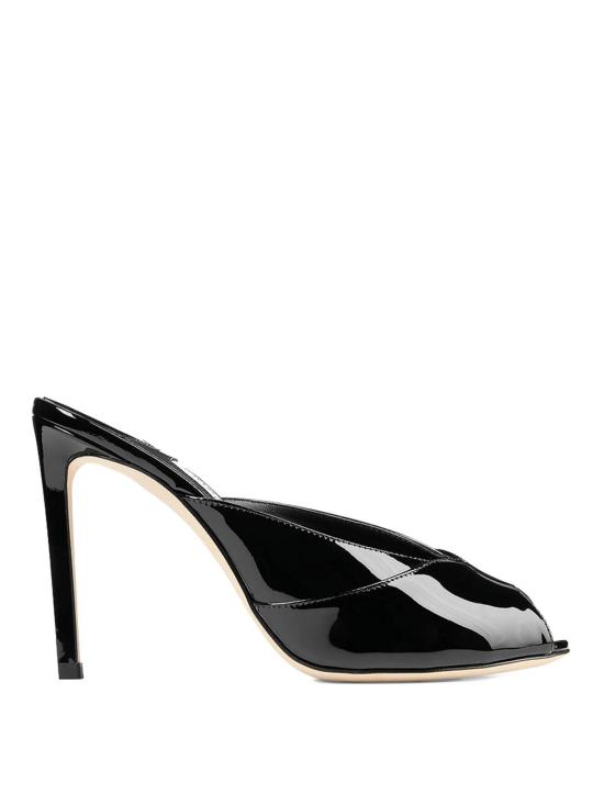 26FW 지미추 샌들 BRIGITTEMULE100PATBLACK