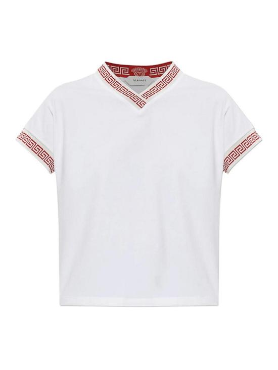 26FW 베르사체 반팔 티셔츠 1A1871210254271W000 WHITE