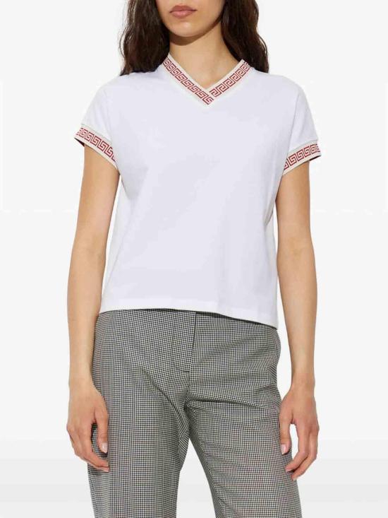 26FW 베르사체 반팔 티셔츠 1A1871210254271W000 WHITE - VERSACE