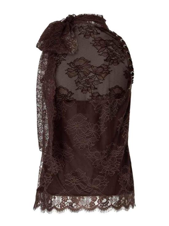 26FW 핑코 민소매 티셔츠 107535A3GZL72 BROWN - PINKO