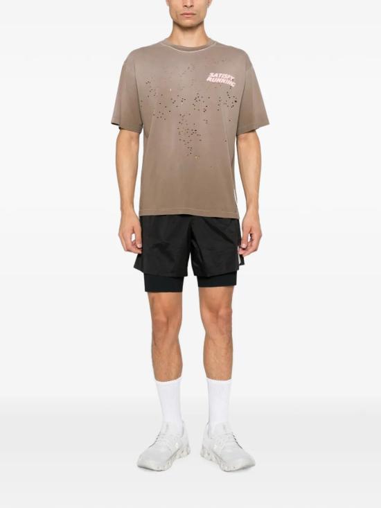 26FW 새티스파이 모스테크 티셔츠 11006 981E8 981E8 SUN BLEACHED RAIN DRUM WA - SATISFY