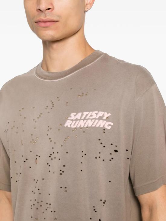 26FW 새티스파이 모스테크 티셔츠 11006 981E8 981E8 SUN BLEACHED RAIN DRUM WA - SATISFY