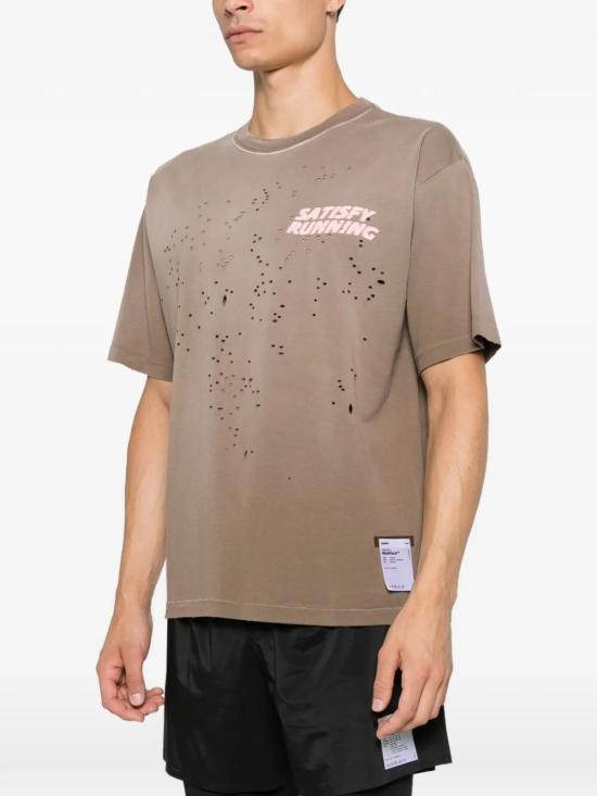 26FW 새티스파이 모스테크 티셔츠 11006 981E8 981E8 SUN BLEACHED RAIN DRUM WA - SATISFY
