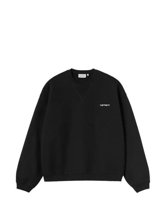26FW 칼하트 WIP 긴팔 티셔츠 I037113 0D2XX BLACK WHITE