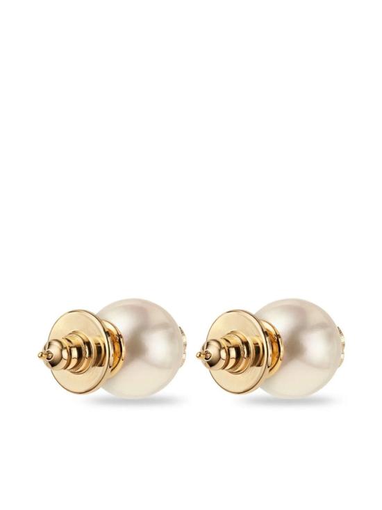 26FW 지미추 이어링 JCPEARLSTUDSDXQGOLWH GOLD - JIMMY CHOO