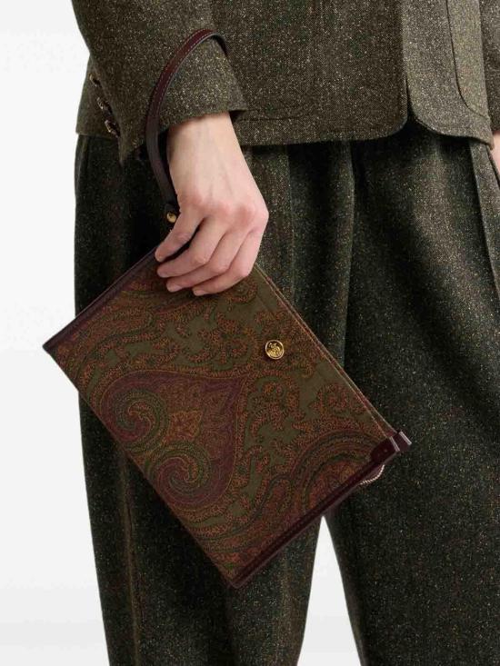 26FW 에트로 클러치/파우치 AQ13AWP2C0007S9890 GREEN - ETRO