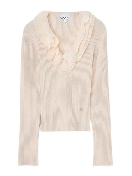 26FW 가니 탑 A1040528135 BEIGE