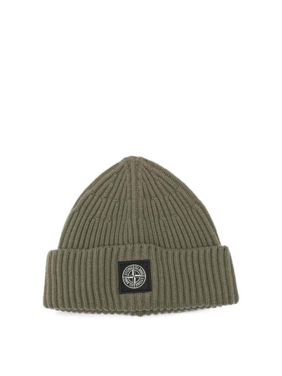 26FW 스톤 아일랜드 풀 립 RWS 컴퍼스 로고 패치 울 비니 L2S15N100002S00C3V005G DARK GREEN