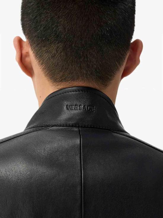 26FW 베르사체 가죽 자켓 1A1898010270501B000 BLACK - VERSACE